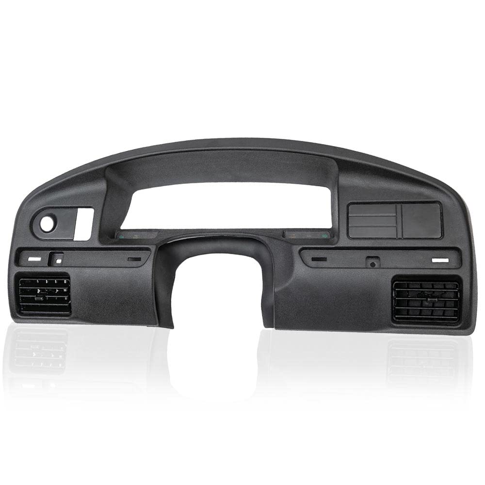 G-PLUS Dashboard Dash Panel Bezel, Compatible with Ford F150 F250 F350 Super Duty 1992 1993 1994 1995 1996 1997 W/Gas Engine Dash Cover ABS Plastic Adhesive