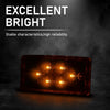 G-PLUS LED Front 5pcs Rectangle Cab Lights, Fit Freightliner Century/Columbiaor/Volvo Trucks, Amber Top Roof Running Cab Marker Light, Clearance & Indicator Lamp