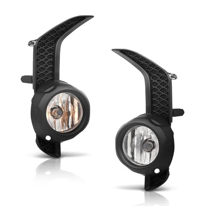 G-PLUS Fog Lights & Lamps Bezel Trim Surround Covers Compatible with Toyota 4Runner TRD SR5 2014-2020 5212735100, 5212835080 Black