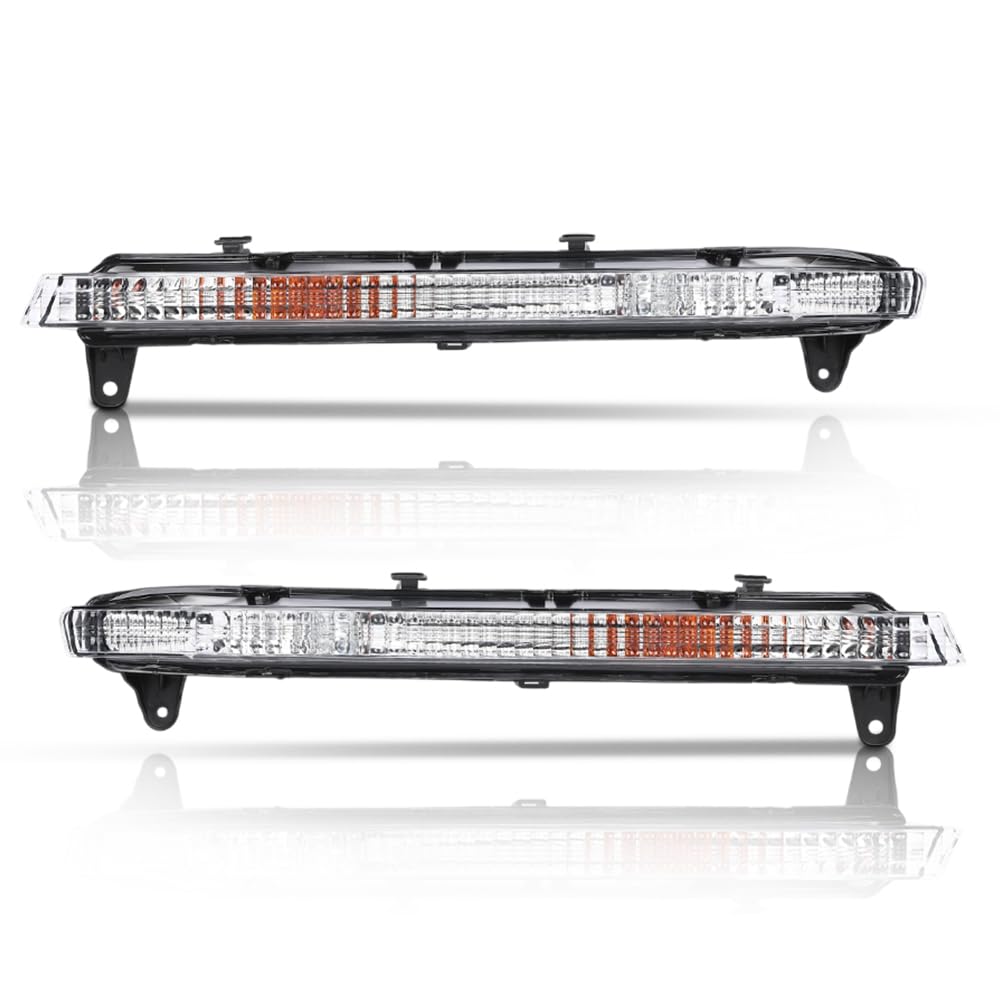 G-PLUS Parking Light Driver and Passenger Side Pair Compatible with Audi Q7 2007 2008 2009 4L0953041A, AU2530103, 4L0953042A, AU2531103 Black