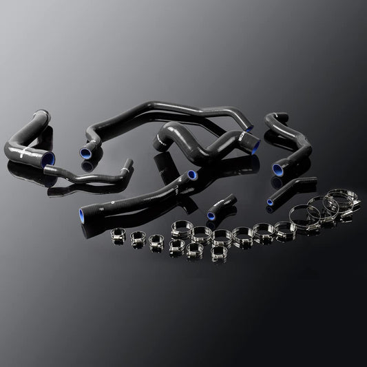 G-PLUS Silicone Radiator Hose Kit Compatible with 1889-1995 Bmw E34 M50 525 525i 528 530 530i 6cy