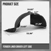 G-PLUS Fender Components Fender Liner Compatible with Buick LaCrosse 2017 2018 2019 26218516 Black