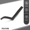 G-PLUS Door Molding and Beltlines Rear Passenger Compatible with Jeep Compass 2017-2024 5UP26RXFAB, CH1505111
