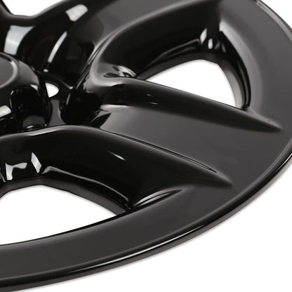 G-PLUS Wheel Skins Hub Caps Full Rim Covers 17" Compatible with 2006-2012 Toyota RAV4,Auto Tire Replacement Exterior Chrome Wheels Cap Cover with 5 Spoke Black (1PC)