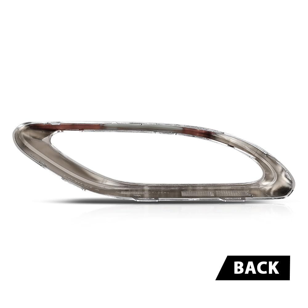 G-PLUS Rear Left Bumper Cover Exhaust Pipe Hole Trim Frame, Compatible with Benz E400 A220 E450 E350 E53 2018-2023, Driver Side, 2058852221, MB1138107