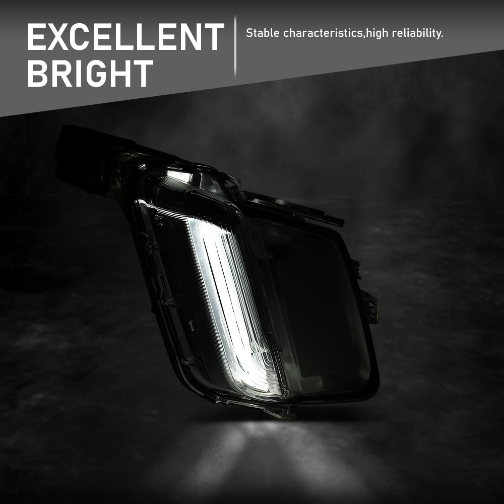 G-PLUS LED Fog Light Lamp Driving Light Passenger Right Side Compatible with Volvo XC60 2014-2018 31364331 White