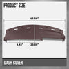 G-PLUS TPE Dash Cover Skin Dash Cover Overlay Skin Compatible with Dodge Ram 1500 2500 3500 Truck 1994 1995 1996 1997 Red