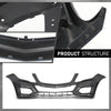 G-PLUS Bumper Cover Fascia Front, Compatible with Benz GLK250 Bluetec 4Matic 2013-2015, Fit Benz GLK350 (submodel: 4Matic, Base) 2013-2015,Fit for Models Without AMG Styling Package 2048802049