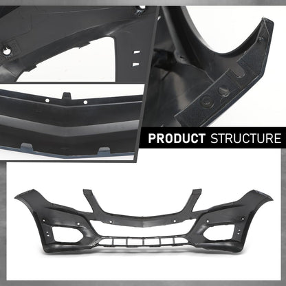 G-PLUS Bumper Cover Fascia Front, Compatible with Benz GLK250 Bluetec 4Matic 2013-2015, Fit Benz GLK350 (submodel: 4Matic, Base) 2013-2015,Fit for Models Without AMG Styling Package 2048802049