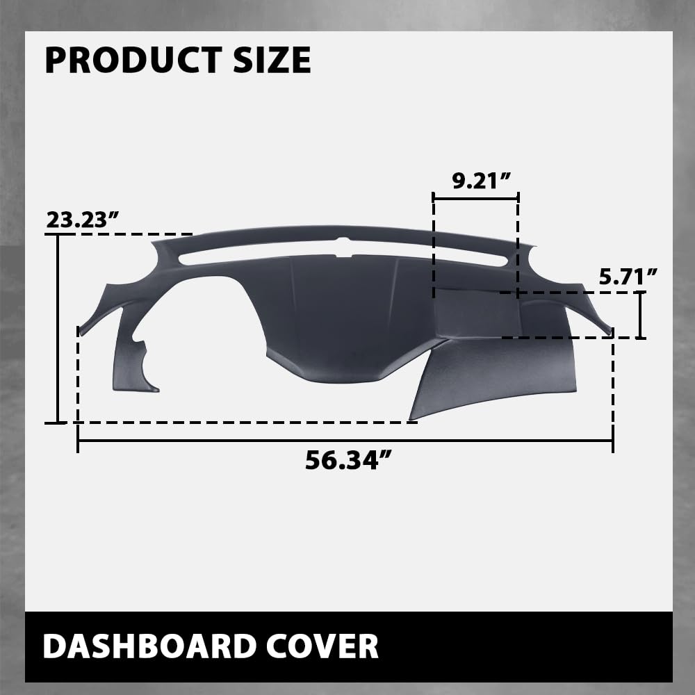 G-PLUS TPE Dash Cover DashBoard Compatible with Sonata 2011-2014 Dark Gray Dash Panel