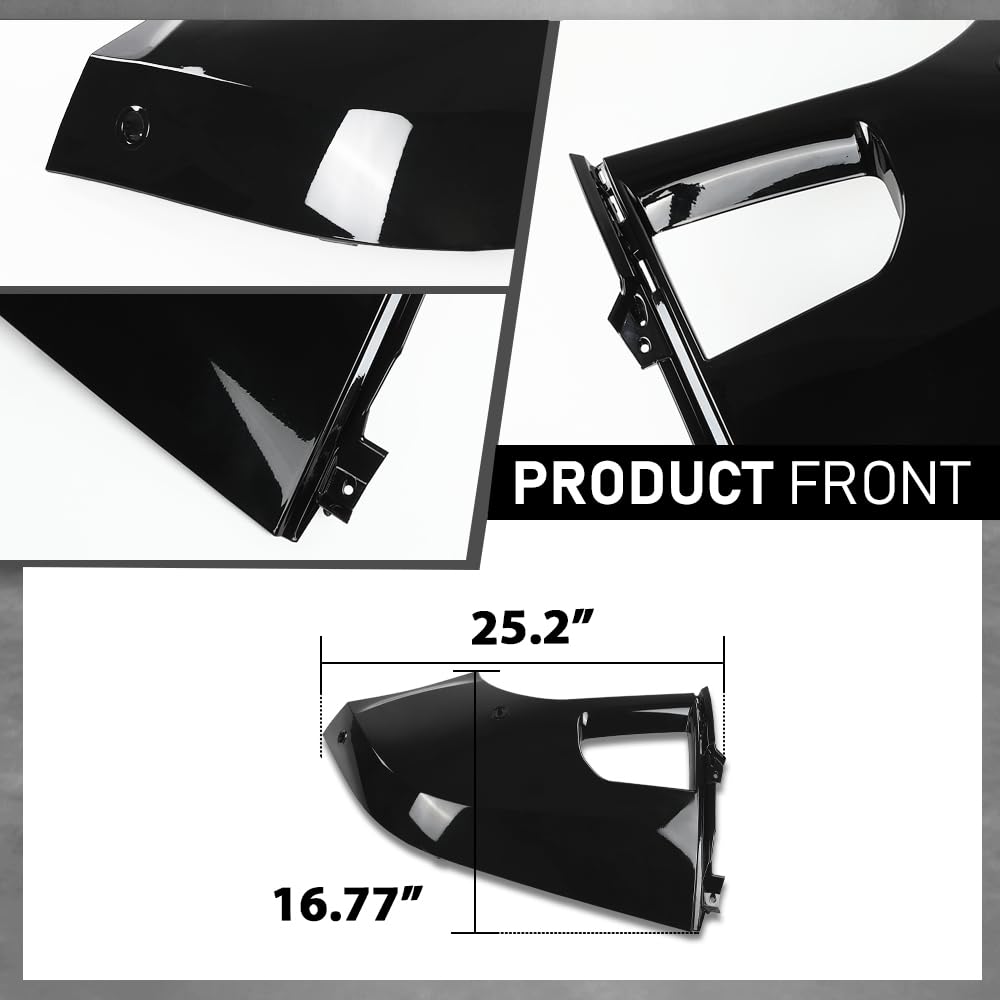 G-PLUS Body Kit Trim Bumper Corner Side Skirts Compatible with Defender L663 110 2020-2024 Gloss Black 16PCS