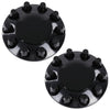 G-PLUS Front Wheel Covers Hub Axle Semi Fit Most of 10 Holes 20" & 22.5" & 24.5" Semi-Truck Wheels with 11.25" Bolt Circle Wheels Glossy Black Plastic ABS