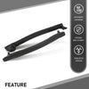 G-PLUS Top Mount Side Weatherstrip Seal Pair Compatible with Chevy Corvette 1997-2004 0313370, 10313371 Black