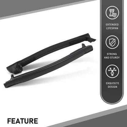 G-PLUS Top Mount Side Weatherstrip Seal Pair Compatible with Chevy Corvette 1997-2004 0313370, 10313371 Black