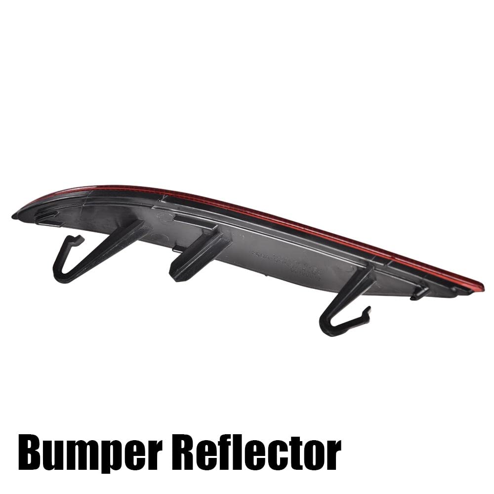 G-PLUS Rear Bumper Reflector Right Passenger Side Assembly Unit Compatible with Chevy Malibu Hybrid 2016-2019 /Fit Malibu L 2016-2021 /Fit Malibu LS LT 2016-2022 23174490 GM1185113 23174489 GM1184113