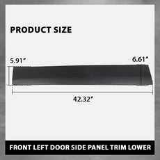 G-PLUS Front Door Side Trim Panel for Land Rover Discovery Sport 2015-2019 Side View
