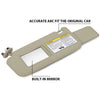 G-PLUS Beige Left Side Sun Visor with Mirror Compatible with Toyota RAV4 2006-2013 74320-42501-A1
