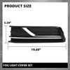 G-PLUS Bumper Lower Fog Light Cover Right and Left Side Compatible with Volkswagen Passat 2016-2019 561854661LRYP, 561854662GRYP, VW1038145, VW1039145