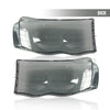 G-PLUS Chrome Housing Amber Corner Headlight Lamps Cover Smoke Compatible with 2002-2005 Dodge Ram 1500/2003-2005 Dodge Ram 2500 3500 55077121AF 55077120AF 55077121AG 55077120AG
