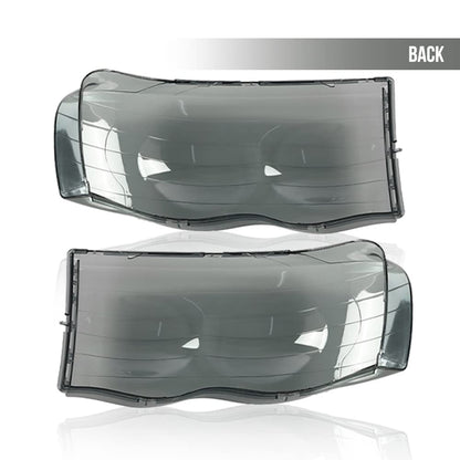 G-PLUS Chrome Housing Amber Corner Headlight Lamps Cover Smoke Compatible with 2002-2005 Dodge Ram 1500/2003-2005 Dodge Ram 2500 3500 55077121AF 55077120AF 55077121AG 55077120AG