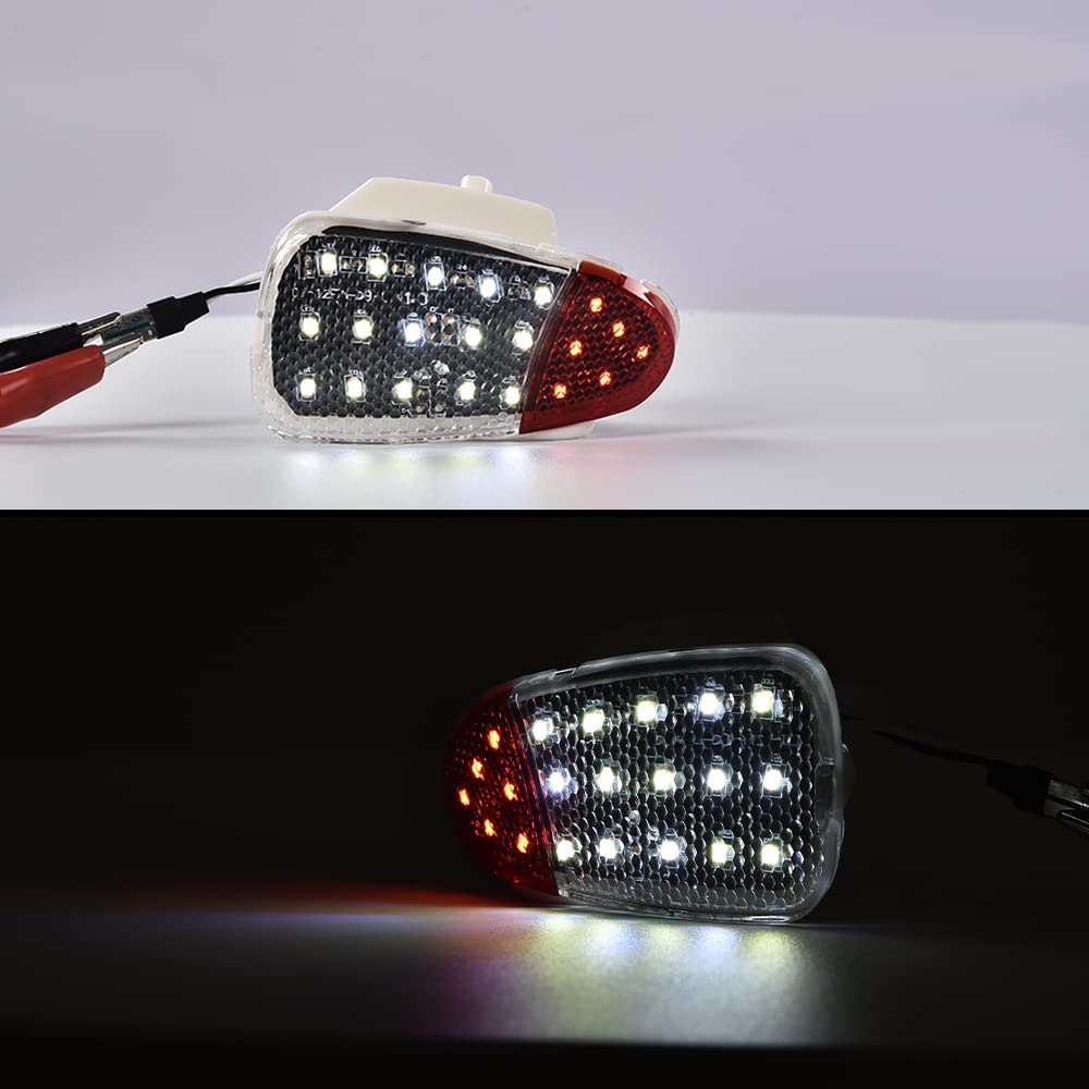 G-PLUS one Pair LED Interior Door Panel Courtesy Lamp Compatible with 1997-2003 Ford F150/1997-1999 Ford F250 F65Z13B724AA F65Z13B725AA
