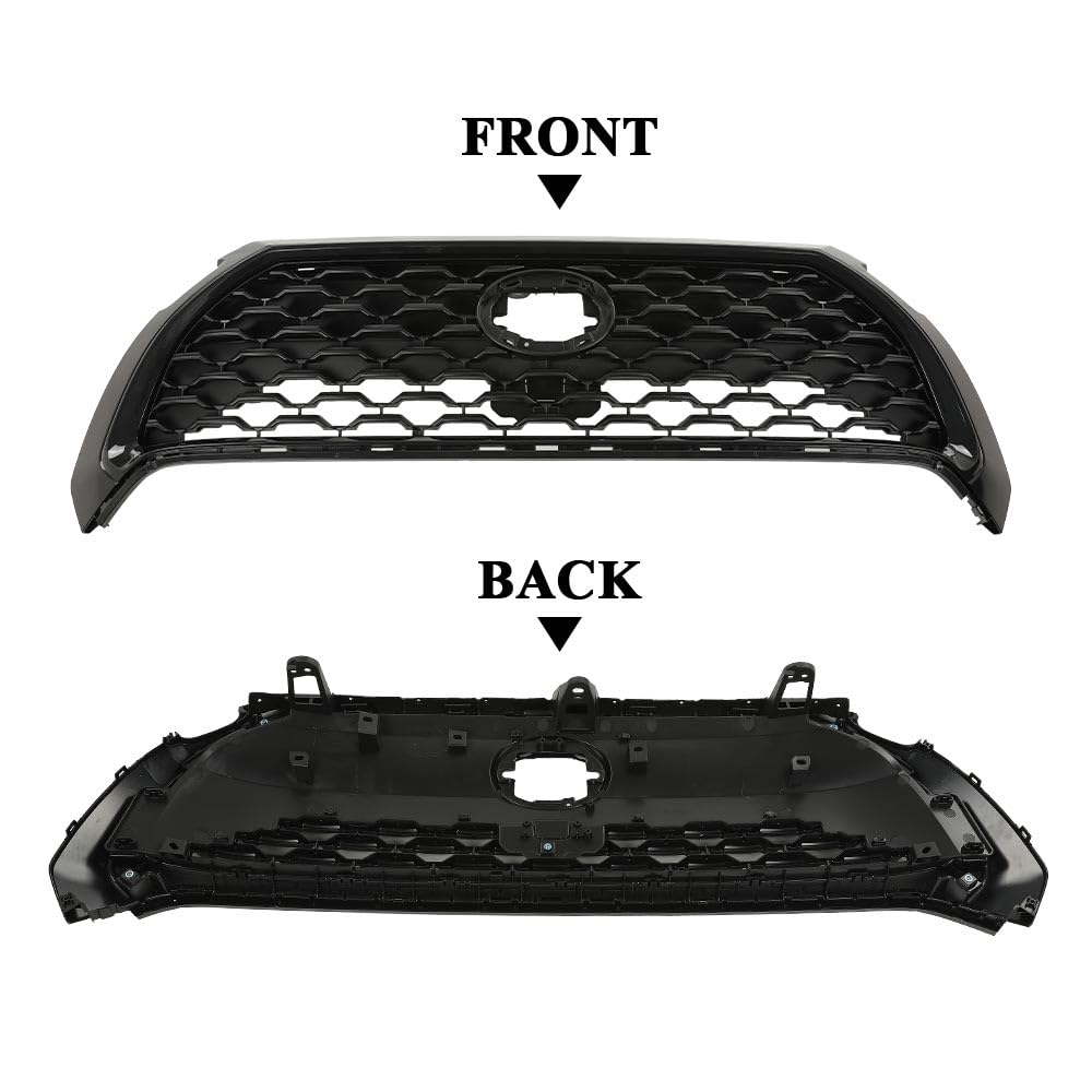G-PLUS Front Upper Bumper Hood Grille Mesh Grill Compatible with Toyota Corolla 2022-2023, Only Fit for Low-Equipped Models w/o Camera 531000A130