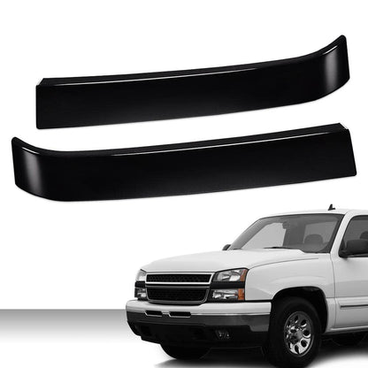 G-PLUS Front Grille Molding Primed, Compatible with Chevy Silverado 2003 2004 2005 2006 2007 Left Driver & Right Passenger Side Direct Replacement GM1212104 GM1213104