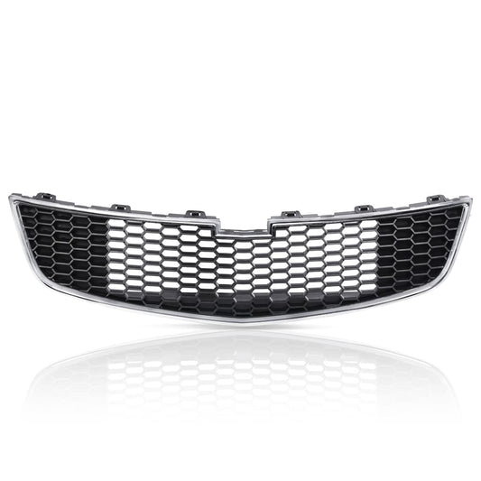 G-PLUS Front Bumper Bottom Grille Middle/Lower Compatible with 2011 2012 2013 2014 Chevy Cruze (does not fit ECO model) GM1200624, 95225615 Black Grill