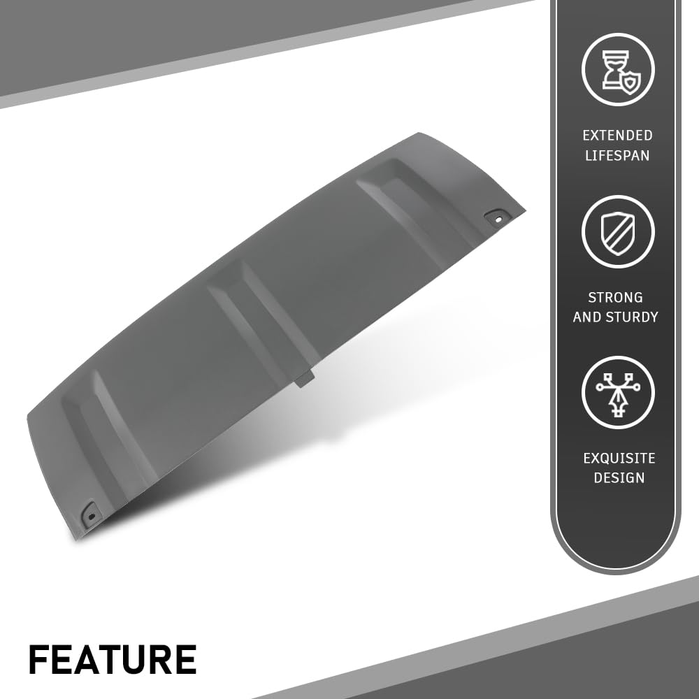 G-PLUS Front Bumper Lower Trim Lip Compatible with Discovery Sport L550 2.0L 2015-2019 (w/o Dynamic Package) Gray
