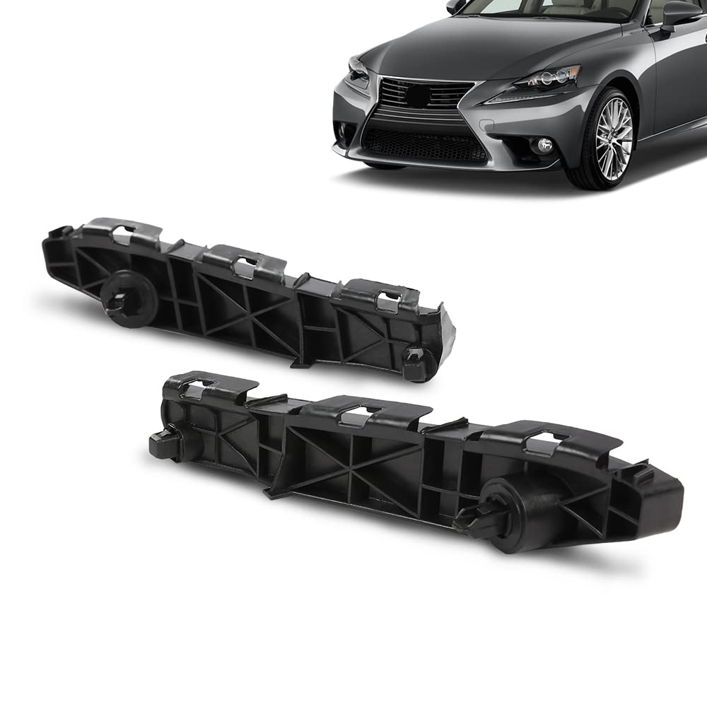 G-PLUS Front Bumper Bracket 2pcs Compatible with Lexus IS250/IS350 Base 2006-2013 Fit IS250/IS350 C 2010-2015 Fit IS250/IS350 C F Sport 2014-2015 5253553011 LX1067102 5253653011 LX1066102