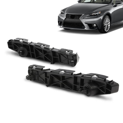 G-PLUS Front Bumper Bracket 2pcs Compatible with Lexus IS250/IS350 Base 2006-2013 Fit IS250/IS350 C 2010-2015 Fit IS250/IS350 C F Sport 2014-2015 5253553011 LX1067102 5253653011 LX1066102