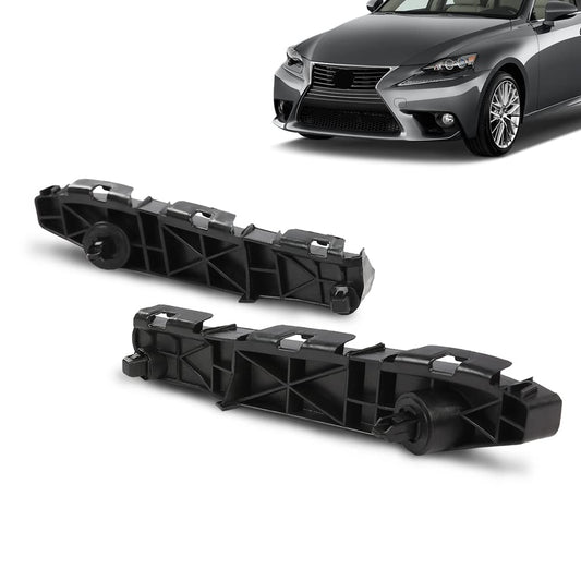 G-PLUS Front Bumper Bracket 2pcs Compatible with Lexus IS250/IS350 Base 2006-2013 Fit IS250/IS350 C 2010-2015 Fit IS250/IS350 C F Sport 2014-2015 5253553011 LX1067102 5253653011 LX1066102