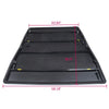 G-PLUS Black Soft Four Fold Truck Bed Tonneau Cover Compatible with 2007-2013 Chevy Silverado/GMC Sierra 1500 2500 HD | Fits 6.6' 6.6ft Bed