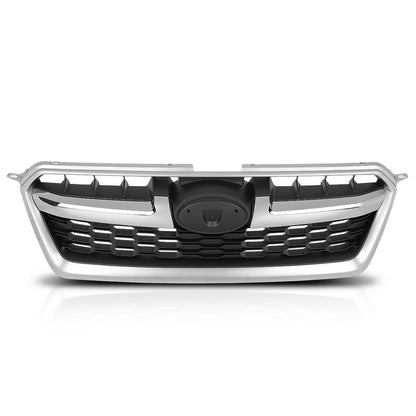 G-PLUS Front Bumper Upper Grille W/Chrome Grill Tirm Compatible with Subaru Impreza 2012-2014 91122FJ010
