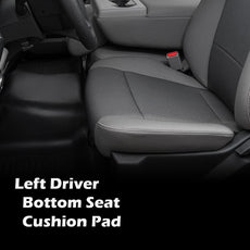 G-PLUS Bottom Seat Cushion Pad Left for Ford F150 2015-2016 White Front View