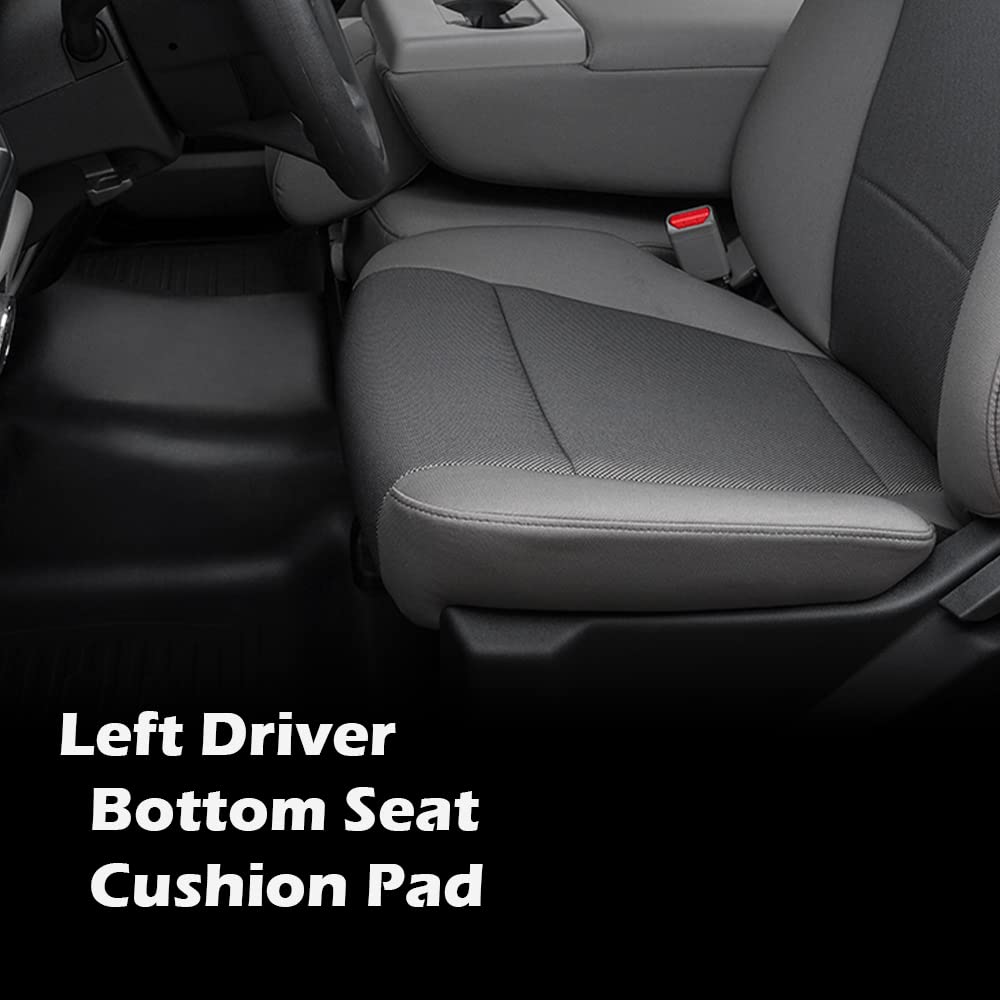 G-PLUS Bottom Seat Cushion Pad Left Driver Compatible with 2015-2016 Ford F150 FL3Z15632A23A White