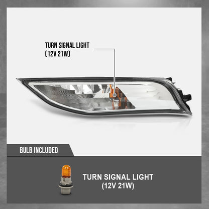 G-PLUS Turn Signal Light Lamp Driver Left Side Compatible with LX GX460 Sport Utility 4-Door 2014-2019 8152160461-PFM, 8152060461 Black