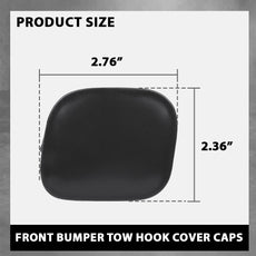 G-PLUS Front Bumper Tow Hook Cover 2PCS for Toyota Highlander 2014-2016 Side View