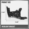 G-PLUS Right Fender Headlight Mounting Bracket Compatible with Porsche Cayenne 2015 2016 2017 2018 95850326000GRV, 958-503-260-00-GRV Black