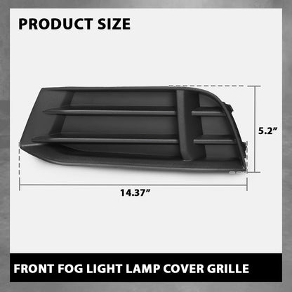 G-PLUS Pair Front Bumper Fog Light Cover Lamp Bezel Grill Compatible with Audi A3 Sedan 2017-2020 2PCS