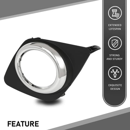 G-PLUS Front Bumper Fog Light Cover Trim Bezel Pair Compatible with Toyota RAV4 2009-2012 521270R040, 521280R040