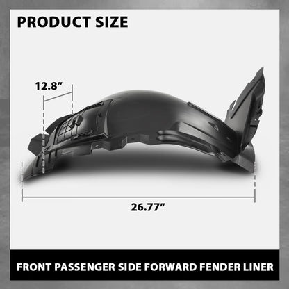 G-PLUS Front Passenger Side Forward Fender Liner Fit Benz GLE300d 2016,Fit Benz GLE350/GLE400 2016-2019,Fit GLE43/GLE450 AMG 2016-2019,Fit GLE550/GLE550e 2016-2018 1668802905, MB1249187