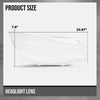 G-PLUS Headlight Lens Cover Compatible with BMW F34 GT 330i 340i 2017-2019 Left & Right Pair Front Headlamp Lens Cover Clear