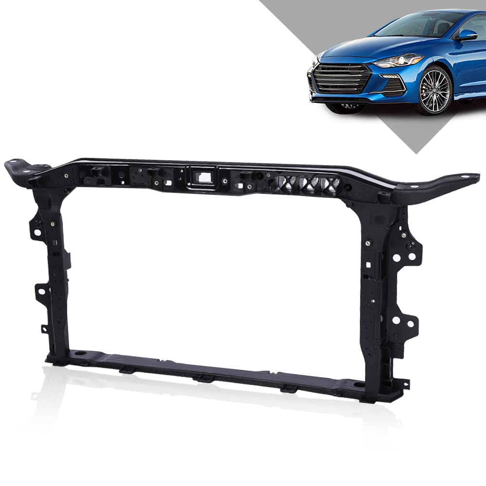 G-PLUS Front Radiator Support Assembly Compatible with 2017 2018 Elantra 64101F2000 HY1225202