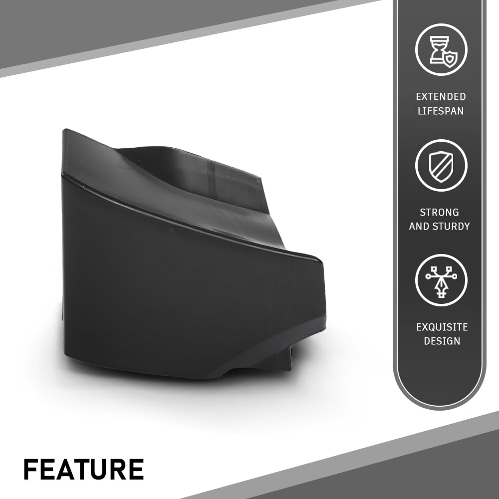 G-PLUS Fender Molding Front Lower Passenger Side Compatible with Toyota Highlander 2020-2023 TO1299100, 756010E090C0 Black