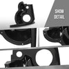 G-PLUS Speaker Housing Pod Set of 2 Left & Right Compatible with EZGO TXT Golf Cart 1994-2013 Black