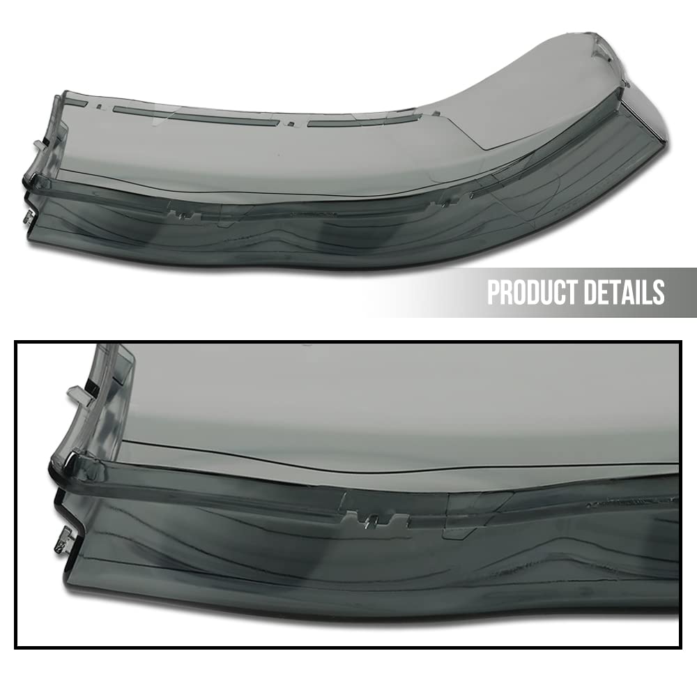 G-PLUS Chrome Housing Amber Corner Headlight Lamps Cover Smoke Compatible with 2002-2005 Dodge Ram 1500/2003-2005 Dodge Ram 2500 3500 55077121AF 55077120AF 55077121AG 55077120AG