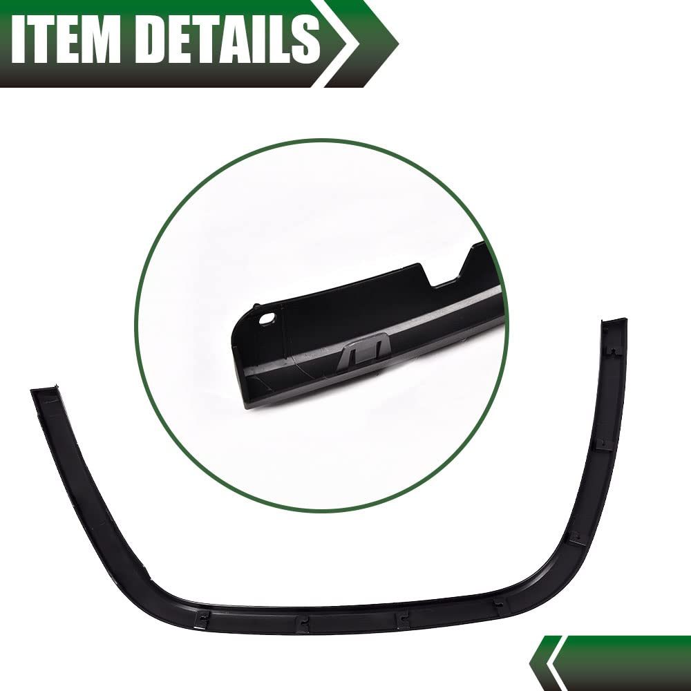 G-PLUS Front Driver & Passenger Side Fender Trim, Compatible with Jeep Grand Cherokee 2011-2016, Black Plastic Wheel Opening Molding Trim Pair Fender Flares