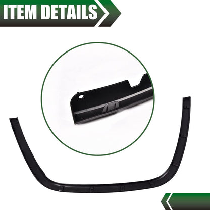 G-PLUS Front Driver & Passenger Side Fender Trim, Compatible with Jeep Grand Cherokee 2011-2016, Black Plastic Wheel Opening Molding Trim Pair Fender Flares