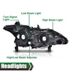 G-PLUS Headlights Assembly Compatible With 2013 2014 2015 Nissan Altima 4-Door Sedan OE Style Automotive Halogen Model Headlamps Chrome Housing 2PCS,faros delanteros